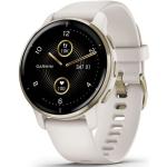 Beżowe Smartwatche z systemem Garmin OS z GPS z opaską marki Garmin Venu 2 Plus Bluetooth 