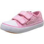 Różowe Sneakersy dla dziewczynek z motywem kwiatów marki Garvalin w rozmiarze 31 