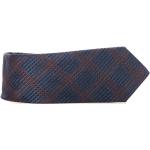 Niebieskie Krawaty damskie jedwabne marki CANALI w rozmiarze uniwersalnym 