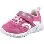 Fuksjowe Sneakersy na rzepy dla niemowląt sportowe marki Geox w rozmiarze 20 