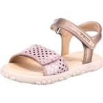 Różowe Sandały skórzane dla dzieci wodoodporne z owczej skóry na lato marki Geox w rozmiarze 34 