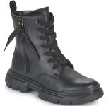 Przecenione Czarne Wysokie buty dla dzieci marki Geox w rozmiarze 31 - wysokość obcasa od 3cm do 5cm 