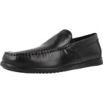 Czarne Sandały skórzane męskie na lato marki Geox w rozmiarze 44 