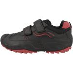 Geox Chłopięce buty sportowe J New Savage Boy, czarny, czerwony, 31 EU