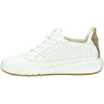 Białe Sneakersy sznurowane damskie amortyzujące marki Geox w rozmiarze 37 