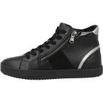 Czarne Sneakersy sznurowane damskie marki Geox w rozmiarze 38 