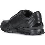 Czarne Wysokie sneakersy damskie oddychające marki Geox Sukie w rozmiarze 35 