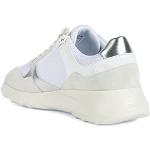 Białe Sneakersy damskie oddychające marki Geox w rozmiarze 39 