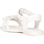 Białe Sandały dla dziewczynek syntetyczne na lato marki Geox w rozmiarze 34 