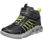 Limonkowe Wysokie sneakersy dla chłopców Rzepy marki Geox w rozmiarze 28 