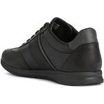Czarne Sneakersy dla chłopców amortyzujące marki Geox Avery w rozmiarze 39 