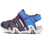 Niebieskie Sandały sportowe dla chłopców na lato marki Geox w rozmiarze 20 