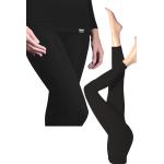 Czarne Komplety bielizny termoaktywnej damskie z wiskozy marki Heat Holders w rozmiarze XL 