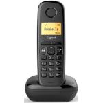 Czarne Telefony bezprzewodowe marki Gigaset 