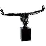 Czarne Rzeźby marki Gilde o wysokości 20 cm 