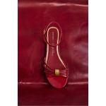 Czerwone Sandały skórzane ze skóry na lato marki Gino Rossi w rozmiarze 40 - Zrównoważony rozwój 