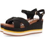 Czarne Sandały na platformie damskie na lato marki Gioseppo w rozmiarze 38 