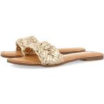Złote Sandały skórzane damskie na lato marki Gioseppo w rozmiarze 37 