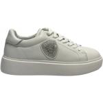 Białe Sneakersy na koturnie damskie brokatowe z tkaniny marki BLAUER w rozmiarze 39 