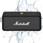 Czarne Głośniki przenośne marki Marshall Bluetooth 