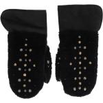 Czarne Rękawiczki męskie z ćwiekami eleganckie marki Dolce & Gabbana w rozmiarze 9 
