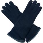 Niebieskie Rękawiczki zimowe damskie eleganckie z nappy w rozmiarze 7 Made in Italy 