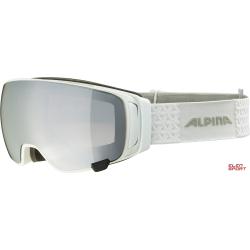 Gogle Narciarskie Alpina M Double Jack Mag Q-Lite White Gloss Szkło Q-Lite S1+Mirror Black S3 Sph.