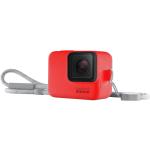 GoPro etui silikonowe na kamerę sportową Sleeve + Lanyard czerwony (ACSST-012)