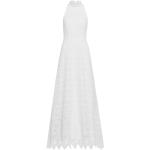 Białe Sukienki na zamek damskie maxi w rozmiarze XL 