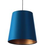 Granatowe Lampy wiszące w nowoczesnym stylu - gwint żarówki: E27 