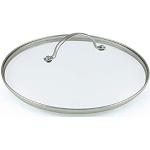 GreenPan Glass Lid with Metal Handle, Stainless Steel Rim - Fits 20 cm Pots & Pans - Transparent