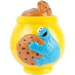 Grupo Erik Sesame Street Cookie Jar With Lid | Biscuit Tin | 20.5 x 21.1 x 26 cm | Sweet Jar | Kitchen Decor | Airtight Food Storage Container | Cookie Monster Toys | Sesame Street Toys
