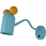 Niebieskie Kinkiety & Lampy ścienne z motywem myszy gładkie - gwint żarówki: E27 