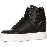 Czarne Sneakersy sznurowane damskie marki Guess w rozmiarze 39 