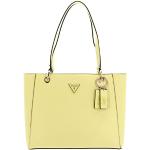 Żółte Shopper bags damskie marki Guess Noelle 