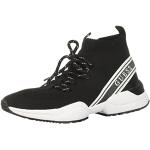 Czarne Sneakersy sznurowane damskie - rodzaj noska: Okrągły sportowe marki Guess w rozmiarze 39,5 