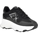 Czarne Sneakersy sznurowane damskie sportowe marki Guess w rozmiarze 38 