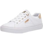 Białe Sneakersy sznurowane damskie - rodzaj noska: Okrągły sportowe marki Guess w rozmiarze 36,5 