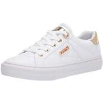 Białe Sneakersy sznurowane damskie - rodzaj noska: Okrągły marki Guess w rozmiarze 37 