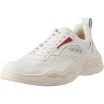 Białe Sneakersy męskie syntetyczne marki Guess w rozmiarze 43 