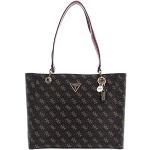 Brązowe Shopper bags damskie eleganckie marki Guess Noelle 