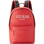 Czerwone Plecaki damskie z przegrodą na laptopa marki Guess 