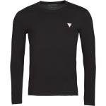 Przecenione Czarne Koszulki męskie z długimi rękawami marki Guess w rozmiarze XL 