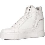 Białe Sneakersy sznurowane damskie marki Guess w rozmiarze 39 