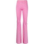 Różowe Szerokie spodnie damskie marki VERSACE w rozmiarze XS 