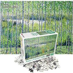 Haksan Historia kultury Puzzle Ania z Zielonego Wzgórza 150 sztuk Zielony wiatr lasu brzozowego, odpowiednie dla wszystkich, 150 elementów Puzzle