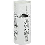 Białe Stojaki na parasole lakierowane w nowoczesnym stylu 
