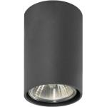 Czarne Lampy w nowoczesnym stylu metalowe - gwint żarówki: GU10 