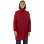 Czerwone Płaszcze wełniane eleganckie wełniane marki Harris Wharf London w rozmiarze XS 