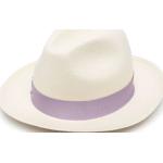 Beżowe Letnie kapelusze słomiane marki Borsalino w rozmiarze S 